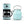 Haden 12 Cup Coffee Maker & Heritage 1.7L Electric Kettle, Turquoise & Chrome