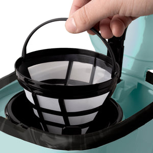 Haden Coffee Maker & Heritage 4 Slice Wide Slot Toaster, Turquoise & Chrome - TRAPSKI