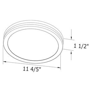 Delta Breez Integrity 100 CFM Exhaust Fan, LED Edge-Lit Flat Round Panel, White