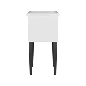 Katy Compact Utility Sink with Metal Legs for Laundry Room