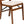 MECO Stakmore Urn Wood Upholstered Seat Folding Chair Set, 4 Pack, Fruitwood