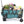 Seina All in One Foldable Garden Wagon with Mulch & Soil Dumper Included, Green