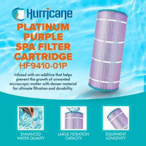 Hurricane HF9410-01P Platinum Purple Pool and Spa Filter Cartridge Replacement