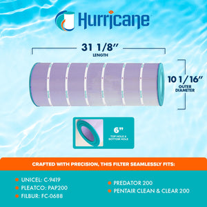 Hurricane HF9419-01P Platinum Purple Pool and Spa Filter Cartridge Replacement