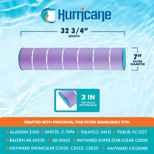 Hurricane 4 Pack HF7494-04P Purple Platinum Pool Filter Cartridge Replacement