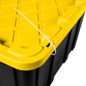 Sterilite 38 Gallon Industrial Stackable Storage Tote Lidded Containers, 4 Pack - TRAPSKI