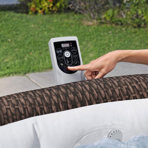 Bestway SaluSpa Bali Smart AirJet Inflatable Hot Tub w/ EnergySense Cover, Brown