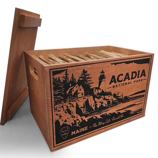 Better Wood Products Protect the Parks Fatwood Firestarter Sticks, Acadia Box