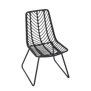 DEJA Chair 2PCS with 2 Cushions, Gray