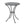 Ambrosia - 3 Piece Bistro Set With Leaf Motifs Top And Seat