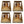 Farm Innovators Single Nesting Box for Chickens, Ducks and Birds, 4 Pack, Brown