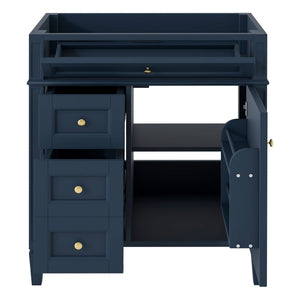 Bathroom Vanity With 2 Drawers and Tip-Out Storage Cabinet