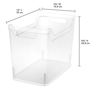 Sterilite Medium Shelf Home Storage Organizing Plastic Container, 12 Pack, Clear