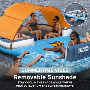 Bestway CoolerZ Tropical Breeze 6 Person Inflatable Party Island Water Float