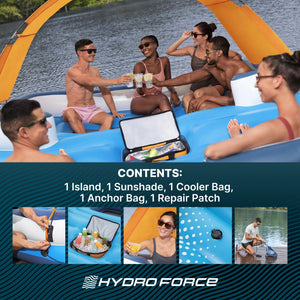 Bestway CoolerZ Tropical Breeze 6 Person Inflatable Party Island Water Float