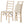 Stakmore Shaker Ladderback Upholstered Folding Chairs, Set of 2, Unfinished