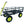 Yard Tuff Jumbo Wagon Steel Mesh Deck Utility Outdoor Yard Cart, 34 x 52 Inch