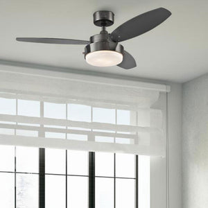 Westinghouse Alloy Ceiling Fan with LED Light and Reversible Blades, 42 Inch