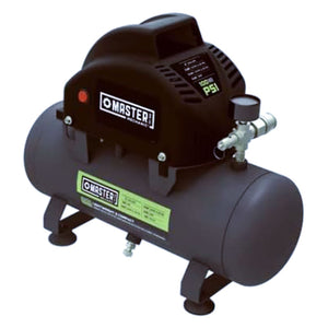 Master Mechanic Portable Air Compressor with Built In Handle, 2 Gallon, Black