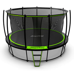 JumpFlex HERO 14' Trampoline for Kids Outdoor Play Equipment with Net & Ladder