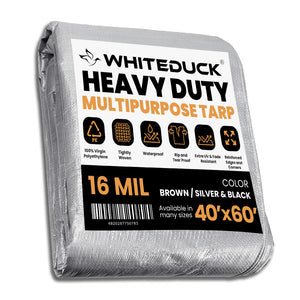 Super Heavy Duty Poly Tarp Cover Thick 16 Mil, 8 oz