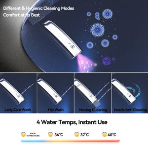 Smart Bidet Toilet With Auto Open / Close Seat, Warm Water Wash, Heated Seat, And Wireless Remote Control