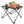 2Pcs Foldable Camping Table Portable Picnic Table Lightweight Travel Desk with 2 Cup Holders/Table Carrying Bag