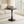 Black Round Dining Table with MDF Top and Matte Iron Base
