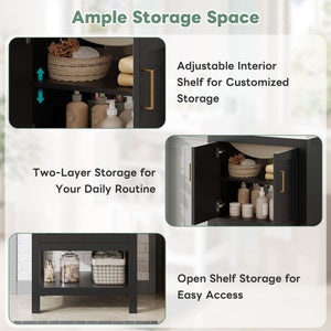 Modern Bathroom Vanity With Elegant Twill Design
