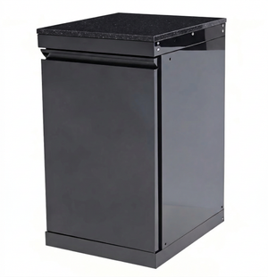 Black Single-door Storage Locker Outdoor Kitchen Islands