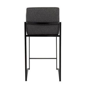 Fuji - Contemporary Modern Elegance, High Back Counter Stool