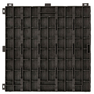 EcoTrend 12"x12" Interlocking Outdoor Balcony Deck Tiles, 24-Pack, Slate Black