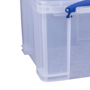 Really Useful Box 32 Liter Storage Container w/Snap Lock Handles, 6 Pack, Clear - TRAPSKI