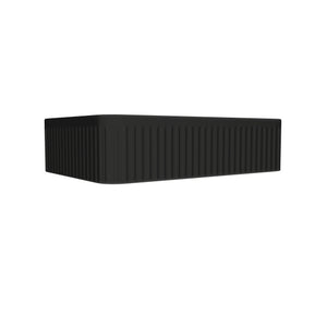 BB17 Integrated Black Ceramic Bathroom Vanity Sink