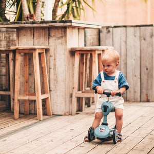 Scoot & Ride 2-in-1 Ride-On & Stand Kids Scooter, Ages 1-5, Highwaykick 1, Steel