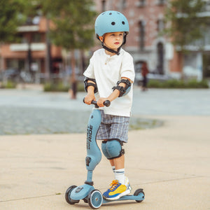 Scoot & Ride 2-in-1 Ride-On & Stand Kids Scooter, Ages 1-5, Highwaykick 1, Steel