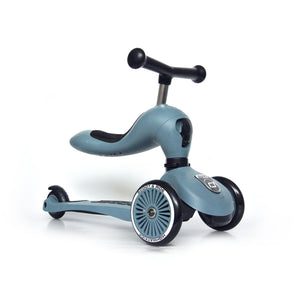 Scoot & Ride 2-in-1 Ride-On & Stand Kids Scooter, Ages 1-5, Highwaykick 1, Steel