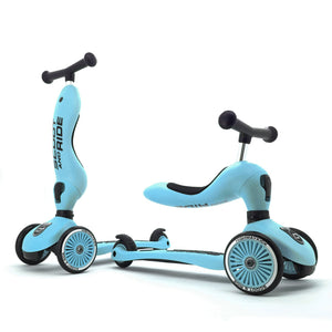 Scoot & Ride 2-in-1 Ride-On & Stand Scooter, Ages 1-5, Highwaykick 1, Blueberry