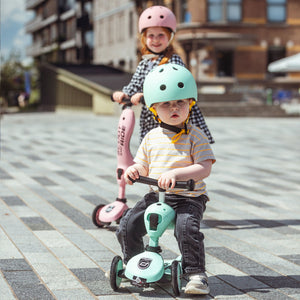 Scoot & Ride 2-in-1 Ride-On & Stand Kids Scooter, Ages 1-5, Highwaykick 1, Kiwi