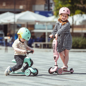 Scoot & Ride 2-in-1 Ride-On & Stand Kids Scooter, Ages 1-5, Highwaykick 1, Kiwi