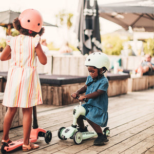 Scoot & Ride 2-in-1 Ride-On & Stand Kids Scooter, Ages 1-5, Highwaykick 1, Kiwi
