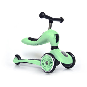 Scoot & Ride 2-in-1 Ride-On & Stand Kids Scooter, Ages 1-5, Highwaykick 1, Kiwi
