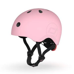 Scoot & Ride Toddler Kids Bike and Scooter Helmet with LED Light, S-M, Rose