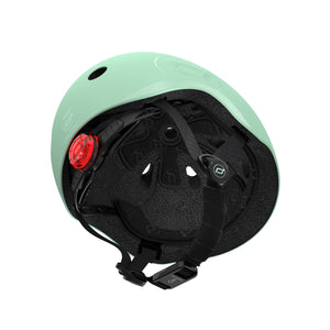 Scoot & Ride Toddler Kids Bike and Scooter Helmet with LED Light, S-M, Kiwi