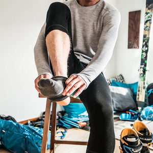 Midweight Men's Ski Bottom 3/4 Length Merino Wool - Woolverino