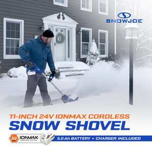 Snow Joe Cordless Snow Shovel Kit for Car Driveway Snow Removal, 24V-SS11-XR