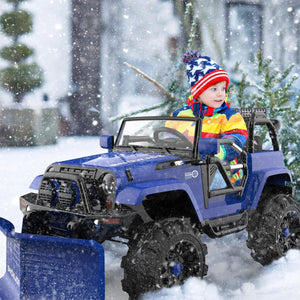Snow Joe 24V Ride On Car Toy with Snow Plow Scoop and Parental Remote, 24V-SUV1