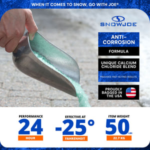Blue Heat Ice Melt Pellets Deicer and Snow Removal for Driveway, 50 lb, AZ-BH-50