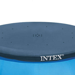 Intex 10 Foot Easy Set Round Above Ground Swimming Pool Debris Vinyl Cover, Blue