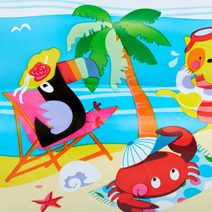 Intex 8.5ft x 5.25ft x 18in Swim Center Paradise Seaside Inflatable Kiddie Pool - TRAPSKI